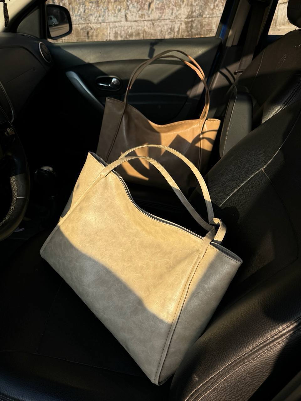 ELLA Minimalist Tote - Beige - Ella