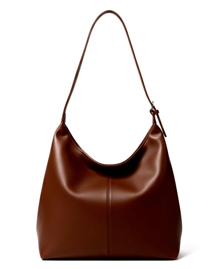 ELLA Strapped Tote - Brown - Ella