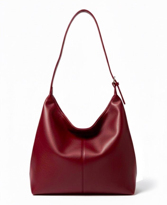 ELLA Strapped Tote - Burgundy - Ella
