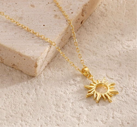 Sunrays Gold Plated Necklace