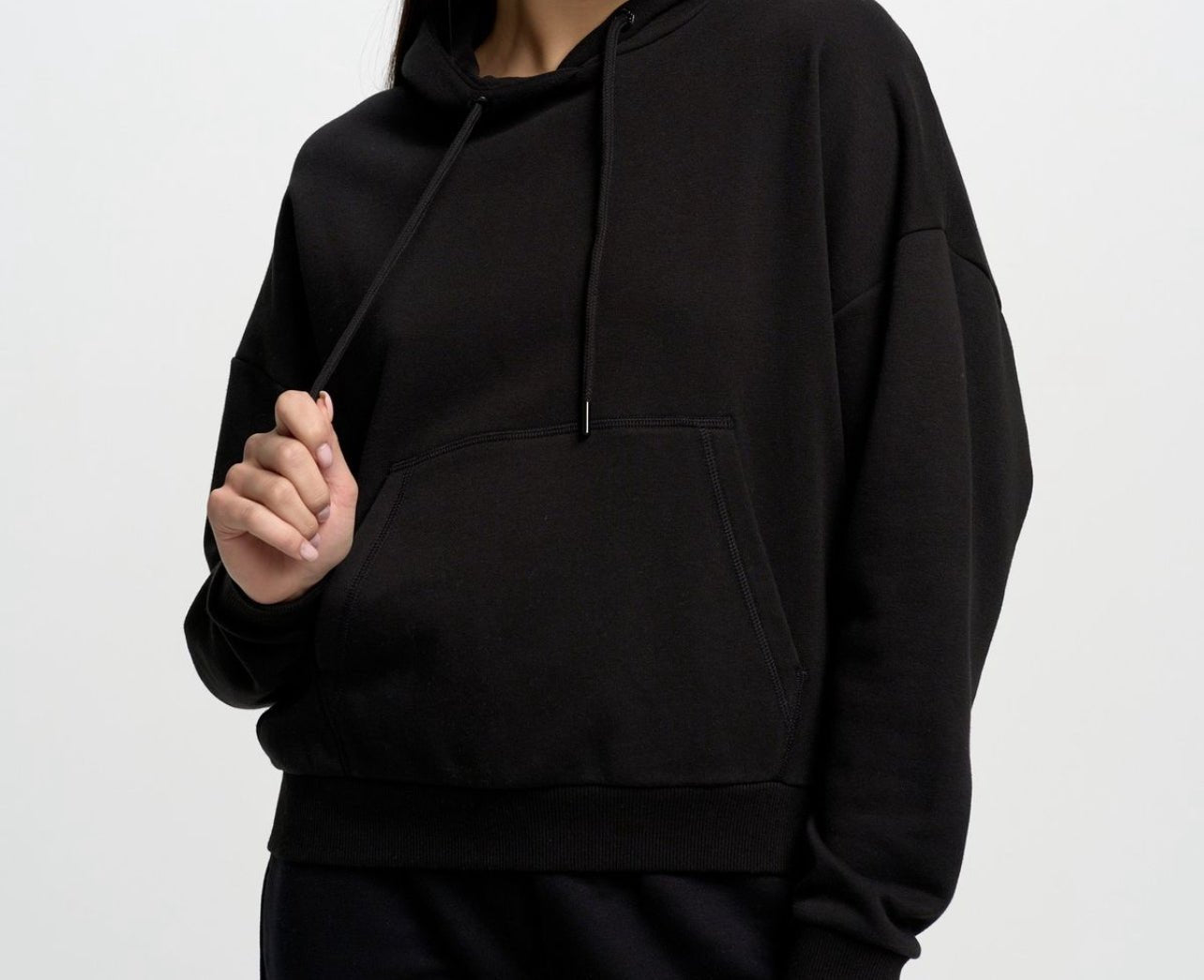 Casual Hoodie - Black - Ella