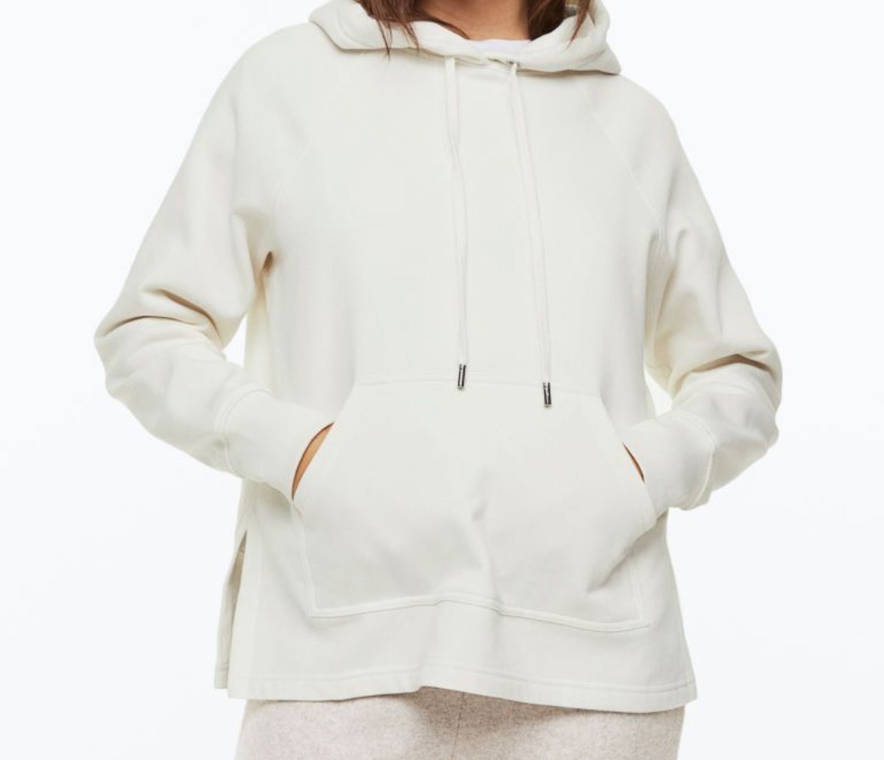 Casual Hoodie - White - Ella