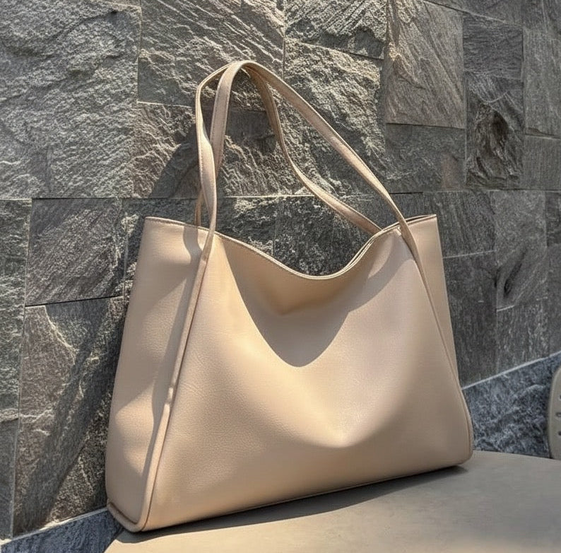 ELLA Large Tote - Beige - Ella