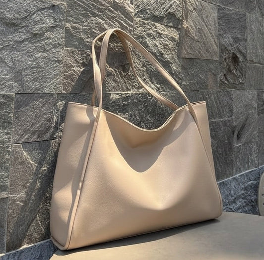 ELLA Large Tote - Beige - Ella