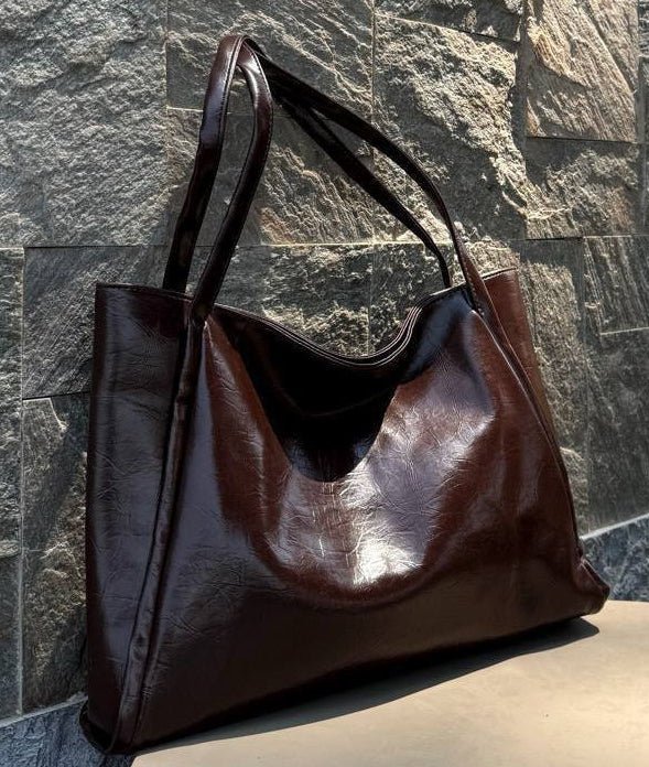 ELLA Large Tote - Brown - Ella