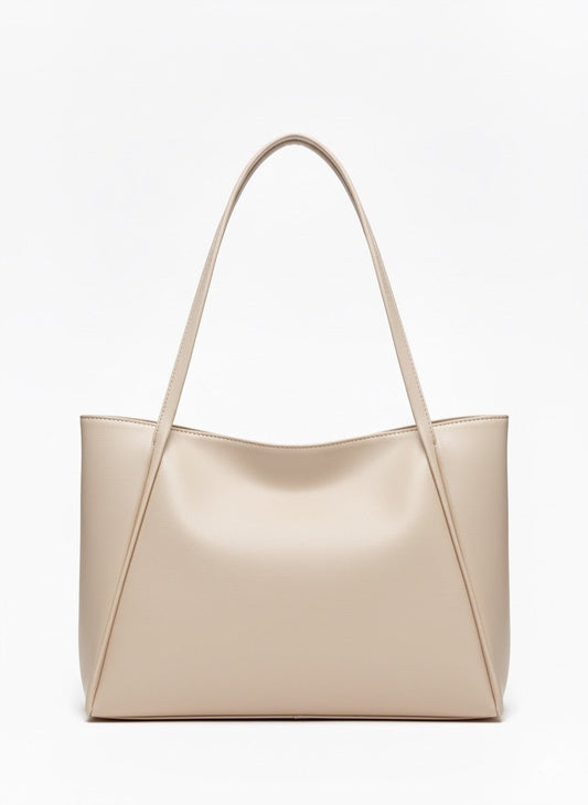 ELLA Minimalist Tote - Beige - Ella