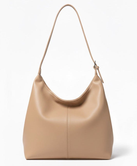 ELLA Strapped Tote - Beige - Ella