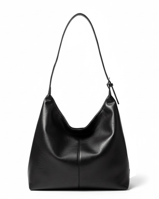ELLA Strapped Tote - Black - Ella