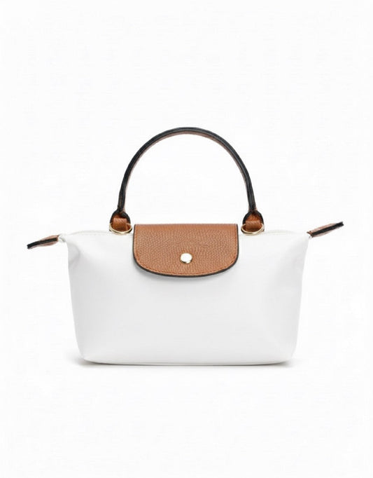 Mini Longchamp Cross Bag - White - Ella