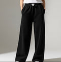 Wide Leg Sweatpants - Black